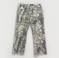 Image 1 of VTG Real Tree Camo Double Knee Pants Sz 36x34 