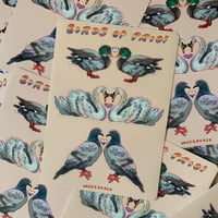 Image 1 of birds of pride sticker sheet 