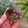 Smoky Quartz Half Polished Point