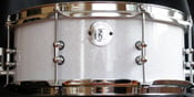 Image of 6x14 White Glass Glitter Snare