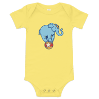Image 3 of Baby short sleeve one piece (circus elephant) 