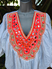 Image 11 of Cotton Neon Set-  tunic and bag- one off 