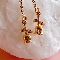 Image 3 of Rose threaders - gold