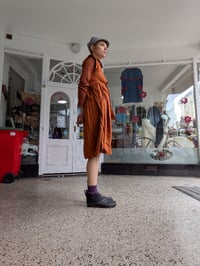 Image 4 of March dress in orange Cotton