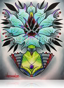 Image of Sci Fi flower head girl