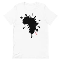 Image 2 of Africa Ink Splash Unisex Tee - Black