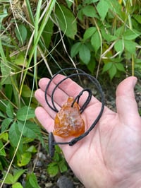 Image 2 of Large Amber nugget Pendant. 