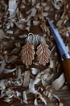 Autumn Oak leaf earrings 