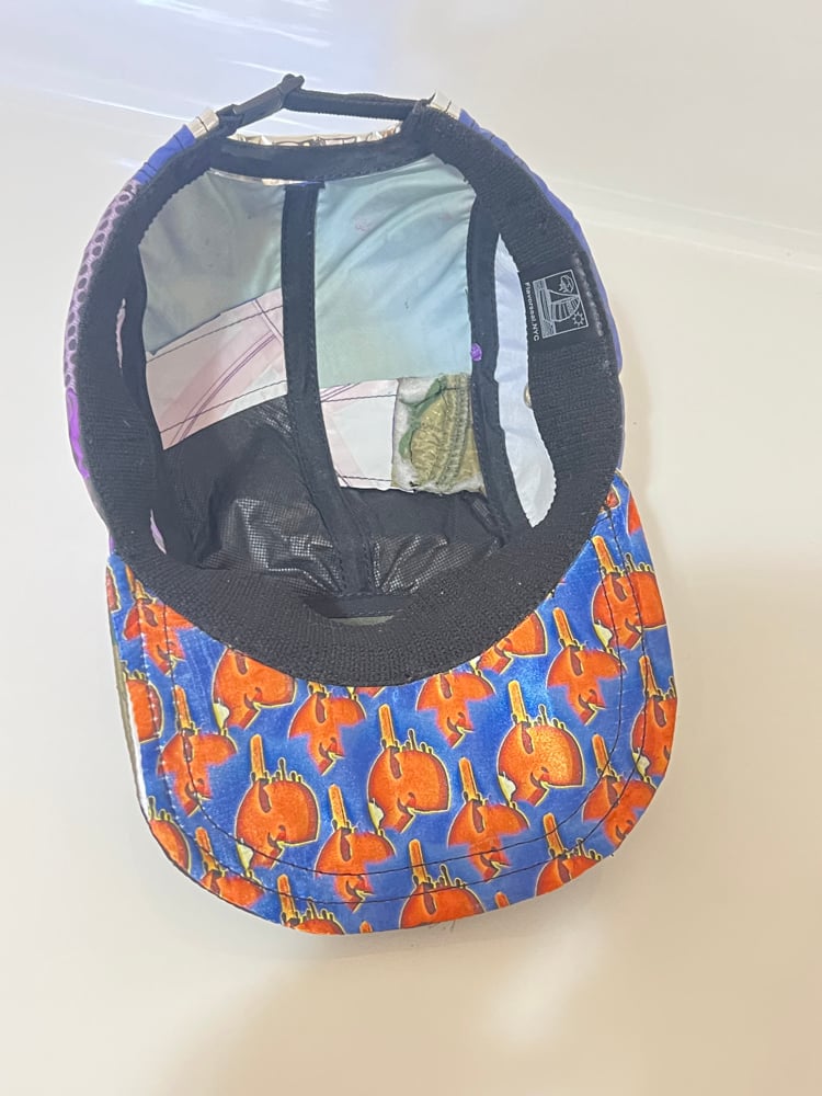 Purple Tape Reflect Camo TNF Upcycled Goretex Hat