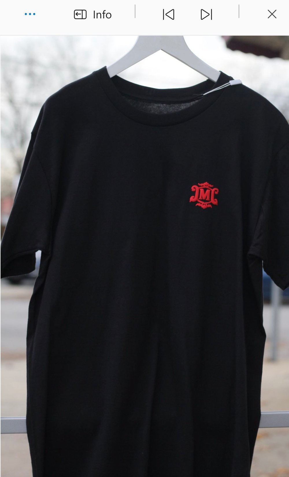 RED WING T-SHIRT// BLACK
