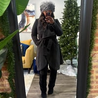 Image 4 of Belted Gray Coat (WORN)