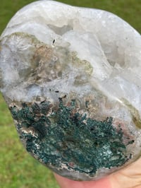 Image 5 of Polished Quartz Crystal On Display Stand #1663