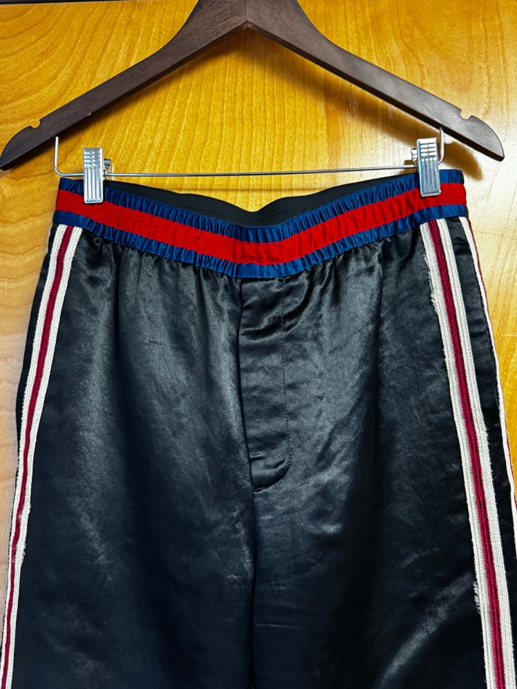 Image of Gucci Embroidered Snake Lounge Pants