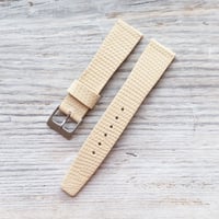 Image 2 of Stitchless Cream Lizard Strap