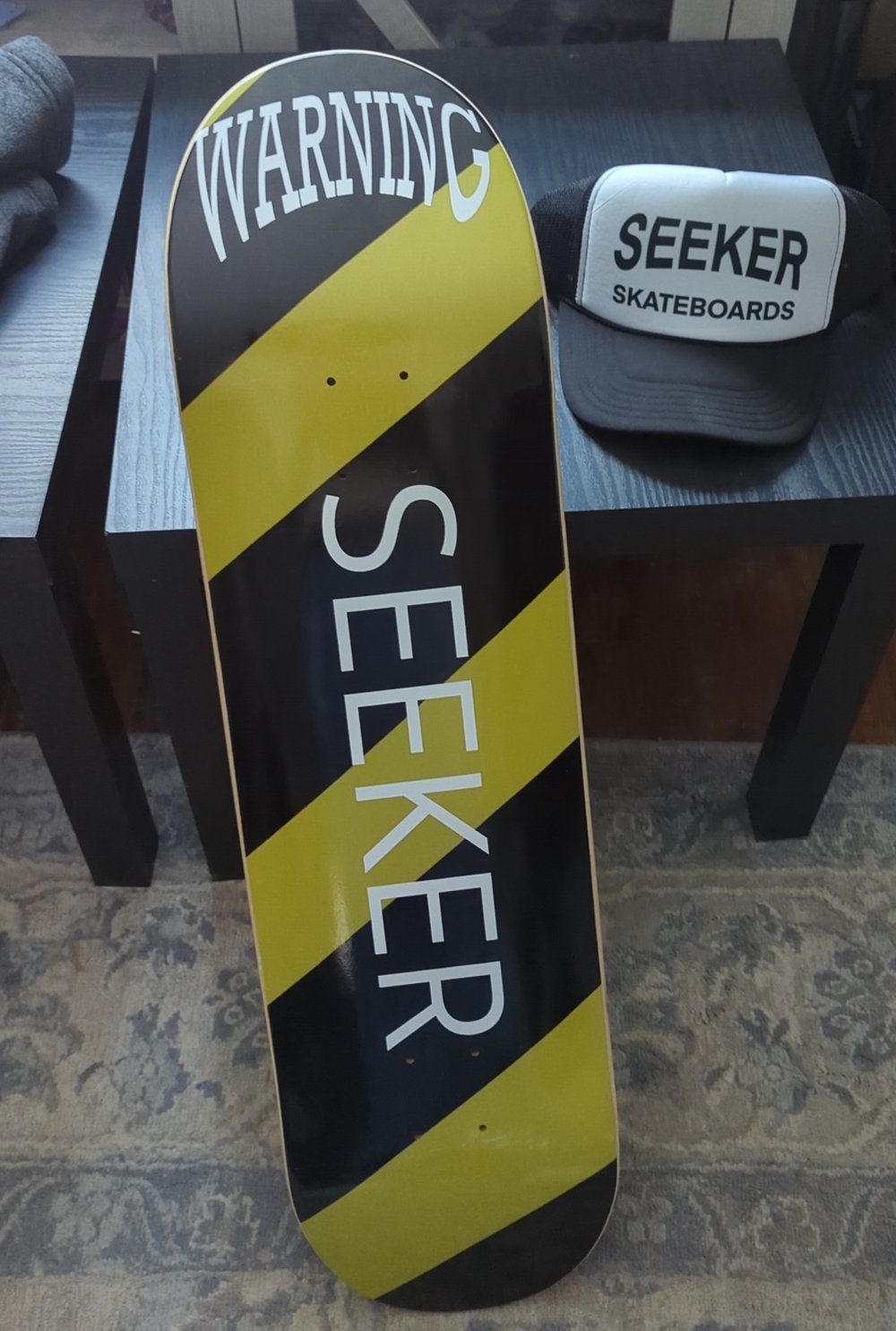 Warning Deck Seeker Skateboards