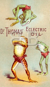 Dr. Thomas' Eclectric Oil - Tumbling Frogs