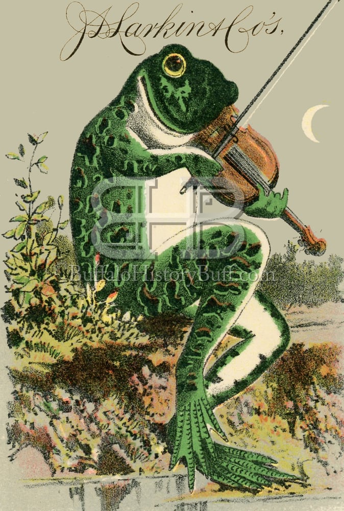 Buffalo History Buff — Larkin - Frog Playing the Violin