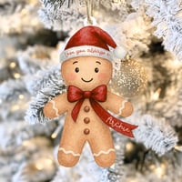  Hanging Gingerbread- Red