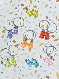 Image 3 of Gummy World Hoop Earrings