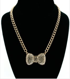Image of Gold "Bow" Kouture Pendant