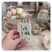 Image 8 of A Petite snippet sample french lace book in a tiny tin.