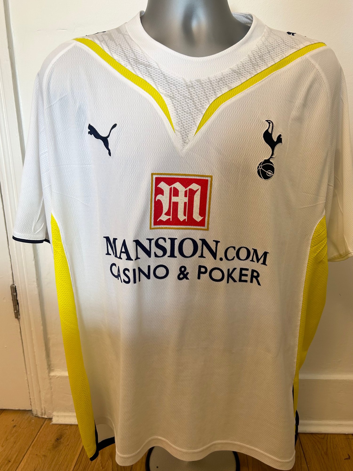 Image of Tottenham Hotspur “DEFOE 18” 2009/10 Home Shirt + PL patches (L)