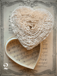 Image 5 of Antique White Heart Candy Boxes (2 options)