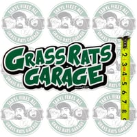 Image 3 of NEW GIANT Grass Rats Garage Stickers