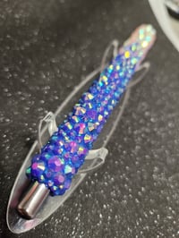 Image 1 of Blue & White Rhinstone Pen