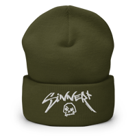 Image 7 of Sinner Skull Cuffed Beanie