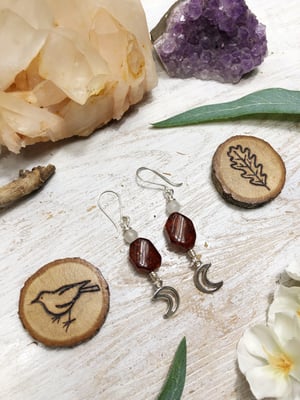 Image of Amber Moon Earrings
