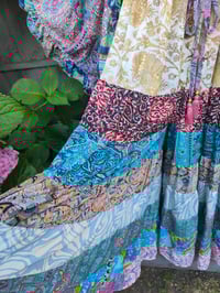 Image 3 of Patchwork trousers / Culottes pink tassle