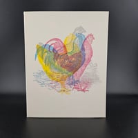 Image 1 of Cluck Cluck, 2nd edition / greeting card