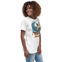 Image 1 of I Ride With Jesus Surfing Women's Relaxed T-Shirt