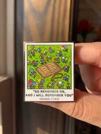 Image 1 of Quran 2:152 Polaroid Enamel Pin