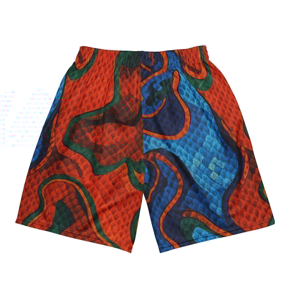 YB Neon Snakeskin Mesh Shorts