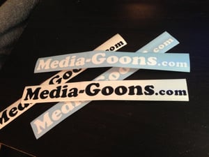 Image of Media-Goons.com 8x1 sticker