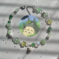 Image 1 of Totoro Inspired Necklace! 🌱⋆˙₊ 𖧧 ⊹˚