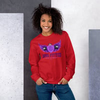 Image 5 of BOSSFITTED Purple Logo Unisex Sweatshirt