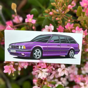 Image of KUWTB Kustoms E34 Touring Decal Sticker