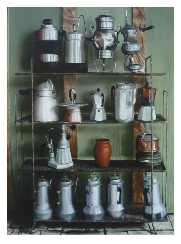 Image of Stand of Coffee Pots - Limited edition print of 100