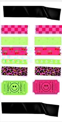 Neon Grunge Sticker Sheet 