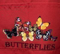Image 3 of Beautiful Butterflies Apron (red)