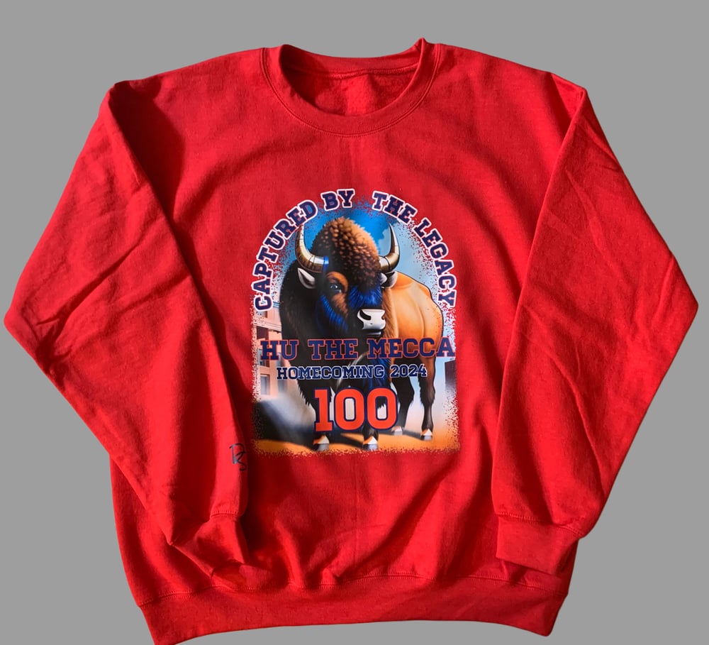 Image of HU Capture the Legacy 100 Anniversary 100 Cotton Red or Blue Crew Neck