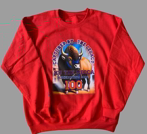 Image of HU Capture the Legacy 100 Anniversary 100 Cotton Red or Blue Crew Neck