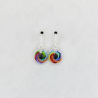 Image 6 of Pride Flag Moebius Earrings