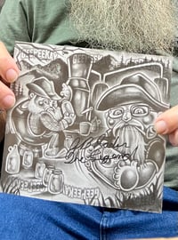 Image 5 of JB Rader and Popcorn Sutton unofficial GPK puzzle sketch card prints