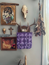 Purple Crochet Tapestry 