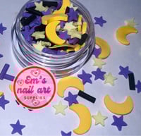 Moon & stars Fimo 