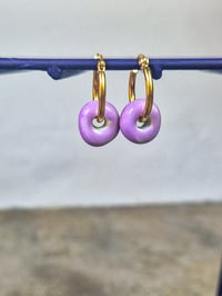 Image 4 of Donut Hoop earrings